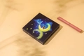 Elegant black square jewelry storage box with moon and star illustration in pink - 7*7*2cm / Starry Night (Sleeve Only)