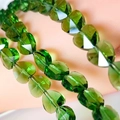 Emerald green heart-shaped faceted crystal beads for jewelry making and diy crafts - Grass Green