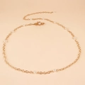 Cadena dorada para la cintura con perlas blancas y hebilla de abeja detallada - 19163-Estilo de Colgante de Perla de Abeja Dorada