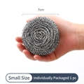 Individueel verpakte 7cm roestvrijstalen schuurspons voor keukenreiniging thuis - 20g Enkel (7cm Diameter) Individuele Verpakking