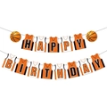 Basketball Trikot Happy Birthday Banner für Jungen Sport Themenparty Dekoration - Happy Birthday Banner