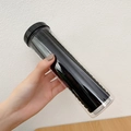 20pcs seamless high-elastic hair ties in a transparent storage jar for women - Black 20Pcs (Jar Pack)