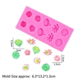Rosa Silikonform für Fondant Seerosen und Koi-Teich Motive mit detaillierten Blütenformen - Nr. 1 / Rosa