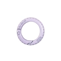 Matte lavender purple round spring o-ring snap hook for DIY keychains and accessories - Light Purple