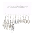 Gothic Halloween earring set with silver skull, ghost, and spider dangles - Style 01 Old Silver Skull Ghost Set 4003