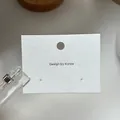 Λευκή κάρτα προβολής κοσμημάτων 6x8cm για σκουλαρίκια με εκτύπωση Design By Korea - 6*8cm Εξαιρετικά Λευκό (Κάρτα για Σκουλαρίκια)