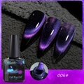 Smalto gel occhi di gatto arcobaleno tonalità 06 viola scuro scintillante effetto magnetico - Occhio di Gatto Dinamico Arcobaleno 06 (Viola Profondo)