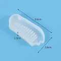 Translucent comb silicone mold for DIY resin craft, dimensions 9.8cm x 3.8cm - No. 5 Comb