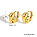 Goldene Delfin-Ohrringe aus Edelstahl für Damen mit einer Höhe von 1,3 cm - Delfin
