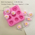 Stampo rosa in silicone rosa a 9 cavità per fondente e artigianato 3,5x3,5cm - #6830 Rosa a 9 Cavità