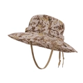 Tactical boonie hat in sand digital camo with wide brim and adjustable chin cord - Sand Digital Camo (9273-Khaki)