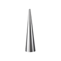 Polierte silberne Edelstahl-Sahnerollenform für das Backen von dänischem Gebäck - Nr. 5 Kegelform 【12.2*3.5cm】