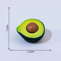 Miniature realistic resin avocado figurine with size markings 1.5cm by 2.3cm - 4# Avocado