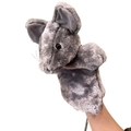Marionnette à main en peluche souris grise pour raconter des histoires aux enfants - Souris (Foncé)