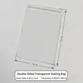 Thick transparent PVC jewelry storage bag 9x13cm size with reliable zip lock seal - 48 Mil / 9x13cm / Clear
