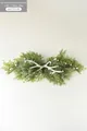 80cm Christmas rattan garland with white antlers, berries, and artificial snow coating - 80CM Garland