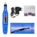 Kit fresa per unghie elettrica blu con punte diamantate e utensile rotante - A016-2 Spina UE Blu In Scatola