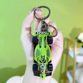 Mini lime green F1 racing car alloy keychain model for kids - Alloy Racing Car - Green