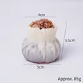 Realistic steamed shumai food model for decor, 5.5cm height and approx 85g weight - Shumai-Model No Hook