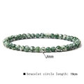 4mm/19cm Green Dot Stone