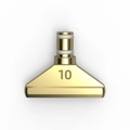 Replacement gold-tone metal diamond painting drill tip with number 10 engraving - 10-Drill Metal Tip