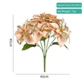 Bouquet de fleurs artificielles en champagne et paillettes dorées, 45cm x 45cm - 45cmx45cm / Champagne