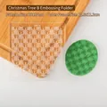 Christmas tree acrylic fondant stamp SY0139 for embossing cookies and soap crafts - SY0139-Christmas Tree B / 10x10cm