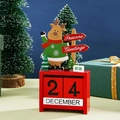 Christmas wooden reindeer advent calendar desk decoration with December 24 countdown - Reindeer Calendar