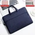 Dunkelblaue Laptoptasche mit Trolley-Gurt und stoßfestem, verdicktem Fleece-Innenfutter - 13.3 Zoll / Dunkelblau