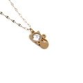 Golden titanium steel cat necklace featuring a rhinestone-inlaid pendant on a fine chain - Gold Cat