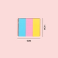 Three-color adhesive label stickers in blue, pink, and yellow colors, size 18cm x 5cm - 3 Color Sticky Notes