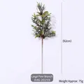 Artificial pine needle branch with pine cones and white berries decoration 62cm long - Large Branch (A46-20259)