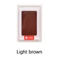 Inkless light brown handprint pad for baby or pet keepsakes with a transparent border - 1 Ink Pad + 2 Sheets of Cardstock / Brown
