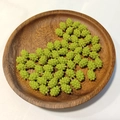 Green resin grape charm pendant with golden metal ring loop for DIY jewelry making - Small Lime Green Grape