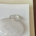 Adjustable twisted silver S925 ring for women on a white stone base - JZ0646-Intertwined Lines