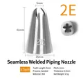 304 stainless steel 2E 5-teeth seamless piping nozzle with dimensions and specifications - 2E (5-Teeth)