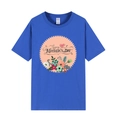 Royal blue short sleeve Mother's Day T-shirt with Happy Mother's Day floral print - XS / Royal Blue (Happy Mother's Day Floral Print)