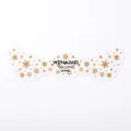 Temporary gold freckle tattoo sticker with star and snowflake patterns, gold style - QBLT-003 Gold