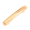 Minimalist irregular curved gold metal hair clip with a polished mirror finish surface - Gold / Hair Clip
