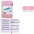 Roze glitter A5 ongedateerde weekplanner met elastiek en functionele binnenpagina's - Enkel / Roze