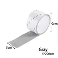 Graues Fliegengitter-Reparaturband 5cm x 200cm selbstklebend zur Reparatur von Insektennetzen - 5cm*2m / Grau