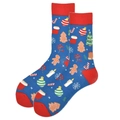 38-46 / Blue Festive Full Pattern (3748C)