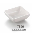 White square melamine sauce dish Model 7529 size 7.2x7.2x2.6cm for sushi dipping - 3 Inch Square Oil Dish