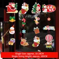 Set of 4 Christmas hanging ornaments with Santa, reindeer and snowman, 100cm length - Style 03