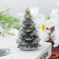 Mini sapin de Noël en résine avec finition labradorite irisante pour décoration de table - 33 Labradorite