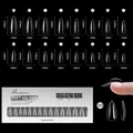 Tabella taglie dettagliata per 16 misure di unghie finte a mandorla in soft gel - Stile Occidentale 09 / 256 Pezzi