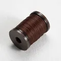 Hilo encerado redondo marrón oscuro de 0,4 mm en carrete para coser cuero a mano - 0.4mm/110m / #5 Café