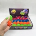 Colorful squeeze balls stress relief toy set in various bright colors in a display box - 4cm Maltose Stress Ball