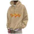 Khaki Thanksgiving hoodie with Happy Thanksgiving print and fleece lining for men and women - S / Khaki Thanksgiving Heart Design (80)