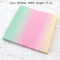 Soft rainbow gradient party napkins with embossed edges, set of 20, size 33x33cm - Napkins 20Pcs / Gradient Tricolor